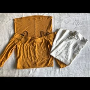 Bundle forever 21 bodycon dress & pencil skirt